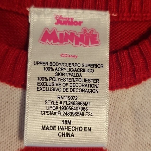 Minnie Mouse Red and Black Polka Dot Dress - Picture 2 of 4